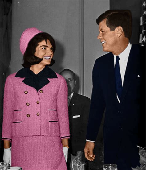 jacqueline kennedy onassis pink chanel suit|jackie kennedy pink suit photos.